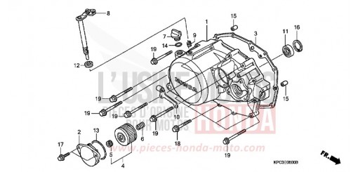 PANNEAU CARTER-MOTEUR D. XL125V4 de 2004